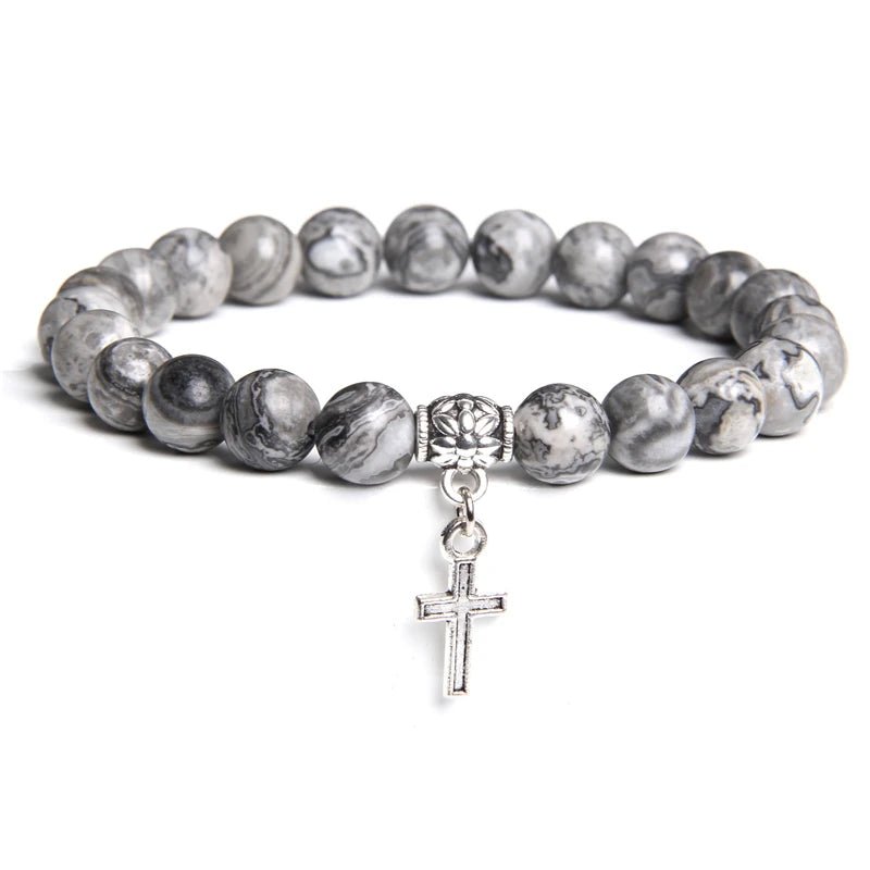 Silver Cross Bracelet - Berserk Jewels Jewelery Jewellery