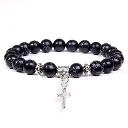 Silver Cross Bracelet - Berserk Jewels Jewelery Jewellery