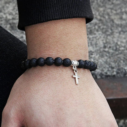 Silver Cross Bracelet - Berserk Jewels Jewelery Jewellery