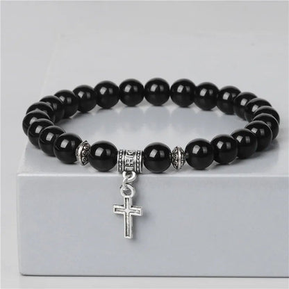 Silver Cross Bracelet - Berserk Jewels Jewelery Jewellery