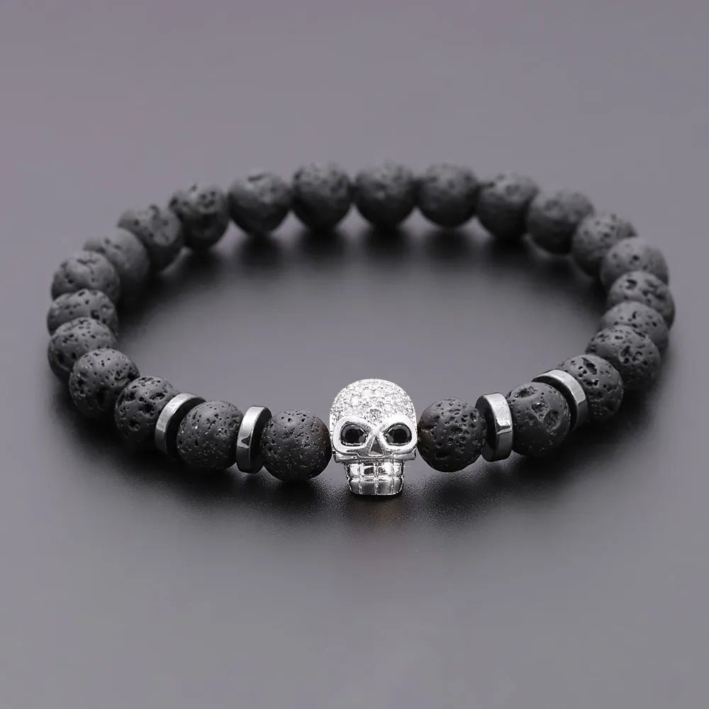 Skull Hematite Bracelet - Berserk Jewels Jewelery Jewellery