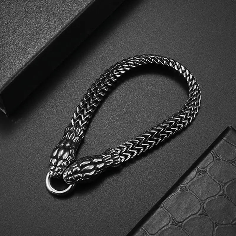 Snake Steel Bracelet - Berserk Jewels Jewelery Jewellery