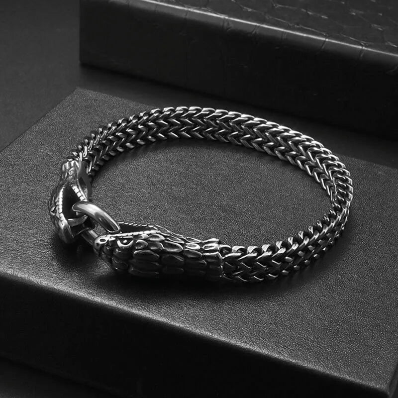 Snake Steel Bracelet - Berserk Jewels Jewelery Jewellery