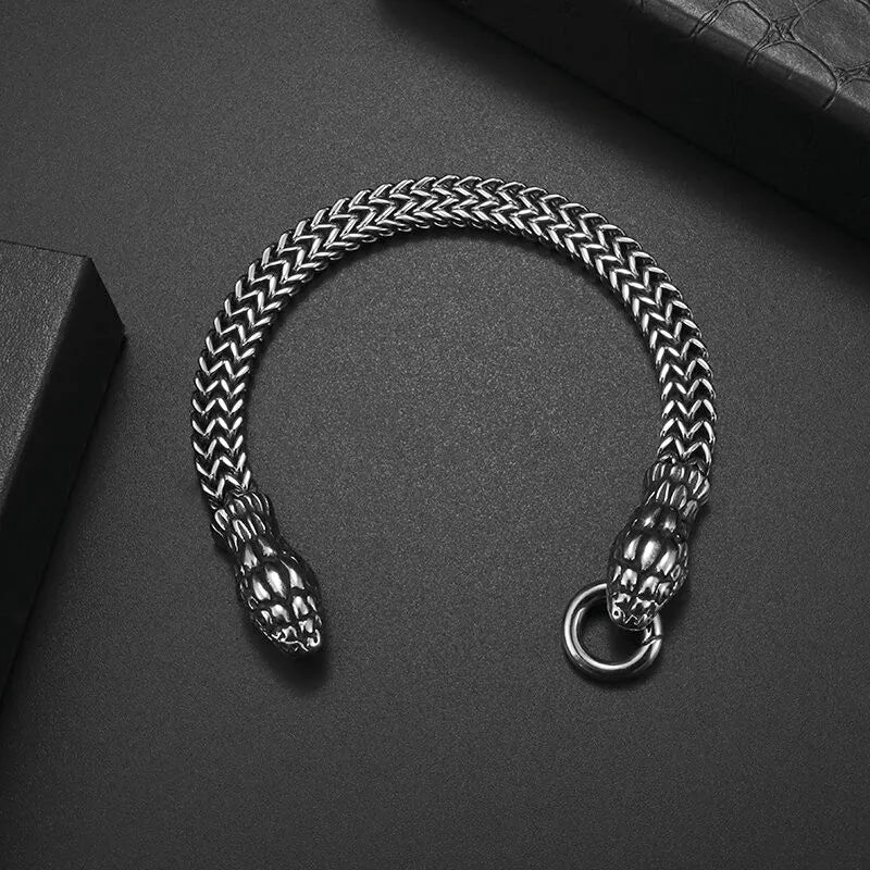 Snake Steel Bracelet - Berserk Jewels Jewelery Jewellery