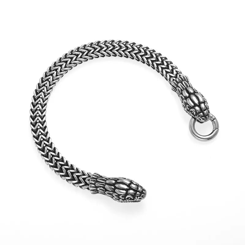 Snake Steel Bracelet - Berserk Jewels Jewelery Jewellery