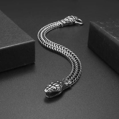 Snake Steel Bracelet - Berserk Jewels Jewelery Jewellery