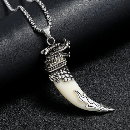 Spike Wolf Head Pendant Necklace - Berserk Jewels Jewelery Jewellery