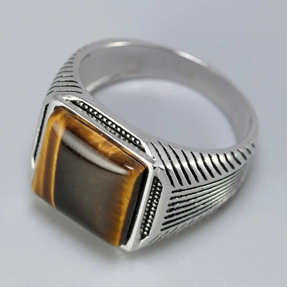 Square Stone Ring - Berserk Jewels Jewelery Jewellery