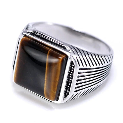 Square Stone Ring - Berserk Jewels Jewelery Jewellery