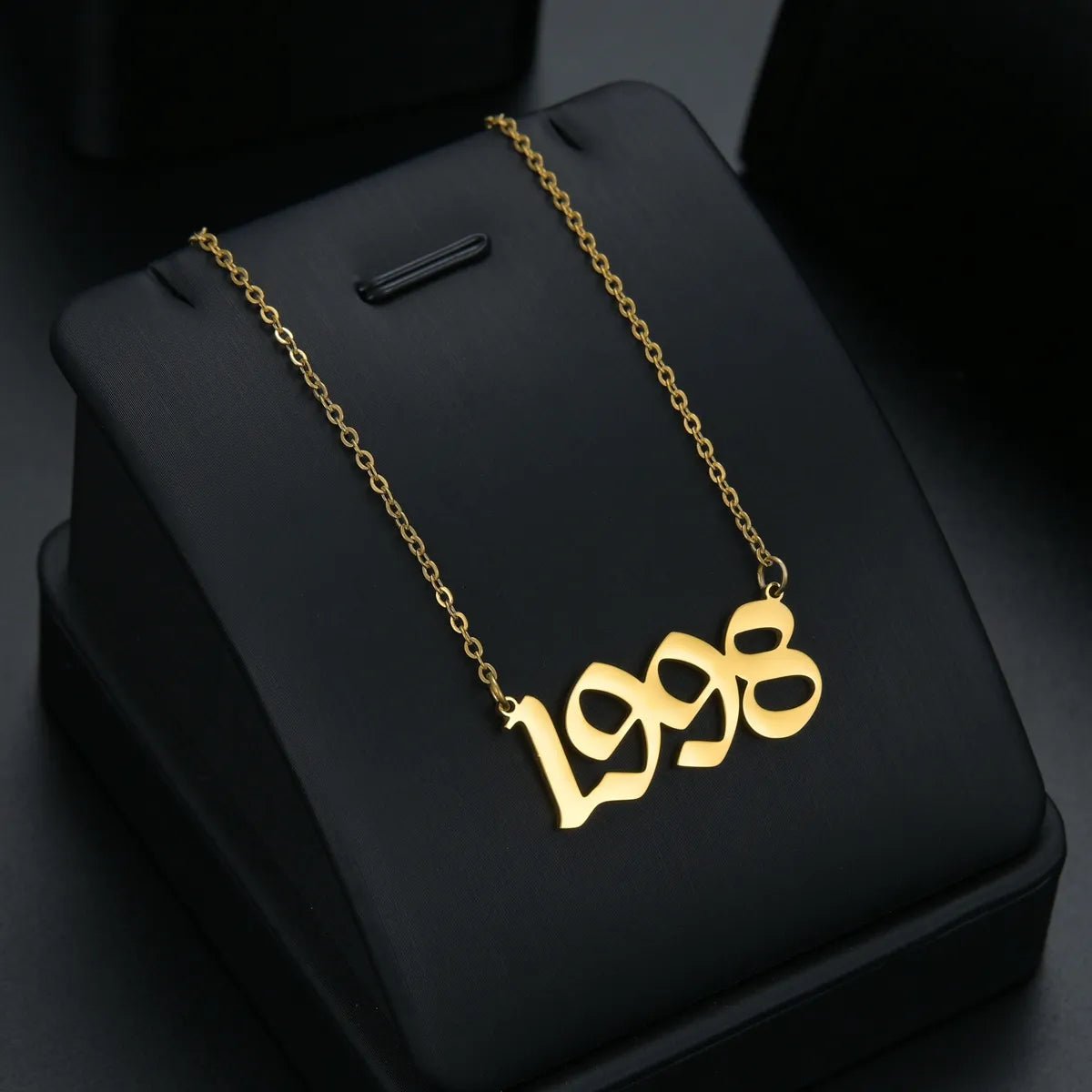 Stainless Steel 1980 - 2021 Birth Year Necklace - Berserk Jewels Jewelery Jewellery