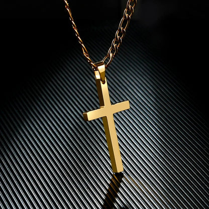 Stainless Steel Cross Pendant Necklace - Berserk Jewels Jewelery Jewellery