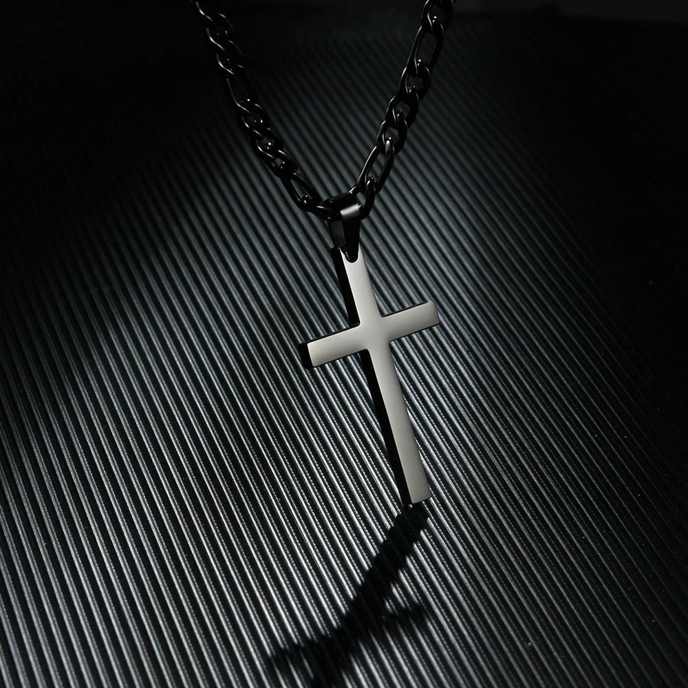 Stainless Steel Cross Pendant Necklace - Berserk Jewels Jewelery Jewellery