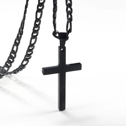 Stainless Steel Cross Pendant Necklace - Berserk Jewels Jewelery Jewellery