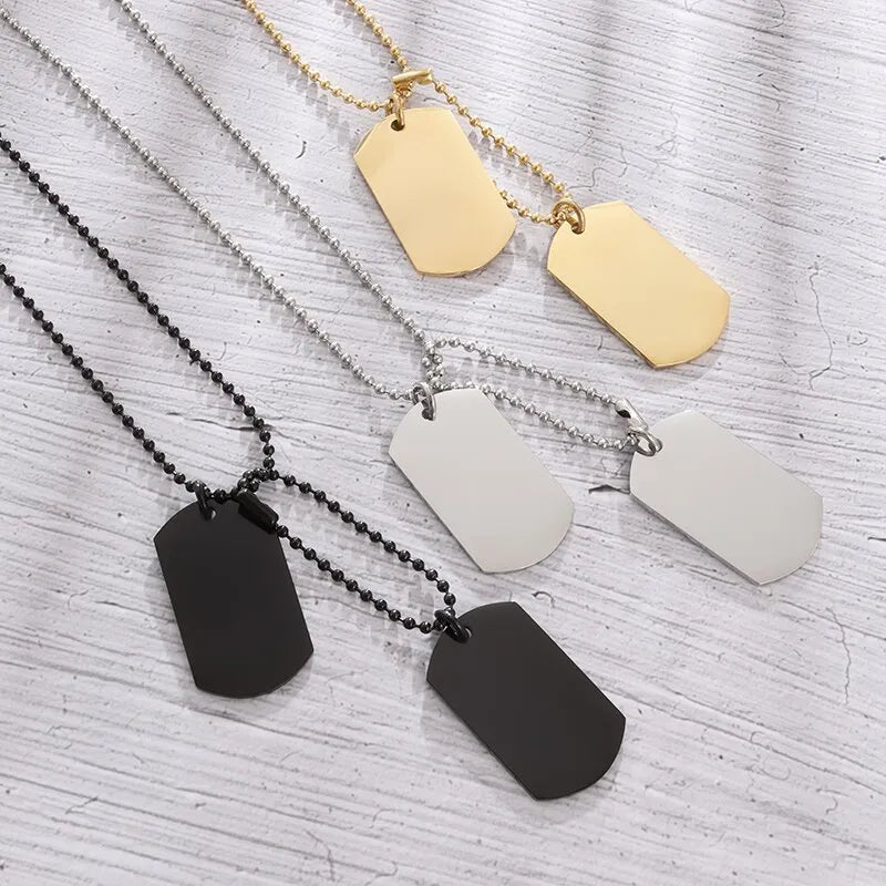 Stainless Steel Double Dog Tag Necklace - Berserk Jewels Jewelery Jewellery