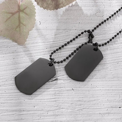 Stainless Steel Double Dog Tag Necklace - Berserk Jewels Jewelery Jewellery