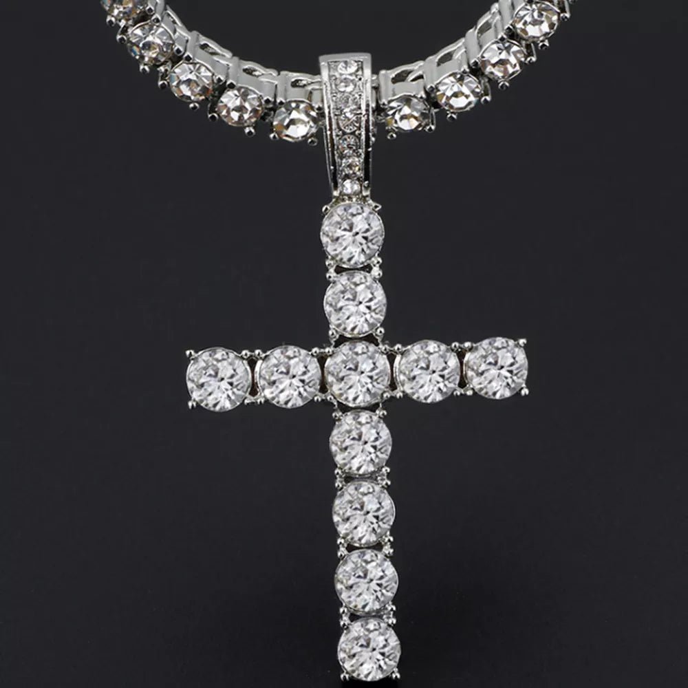 Tennis Cross Necklace - Berserk Jewels Jewelery Jewellery