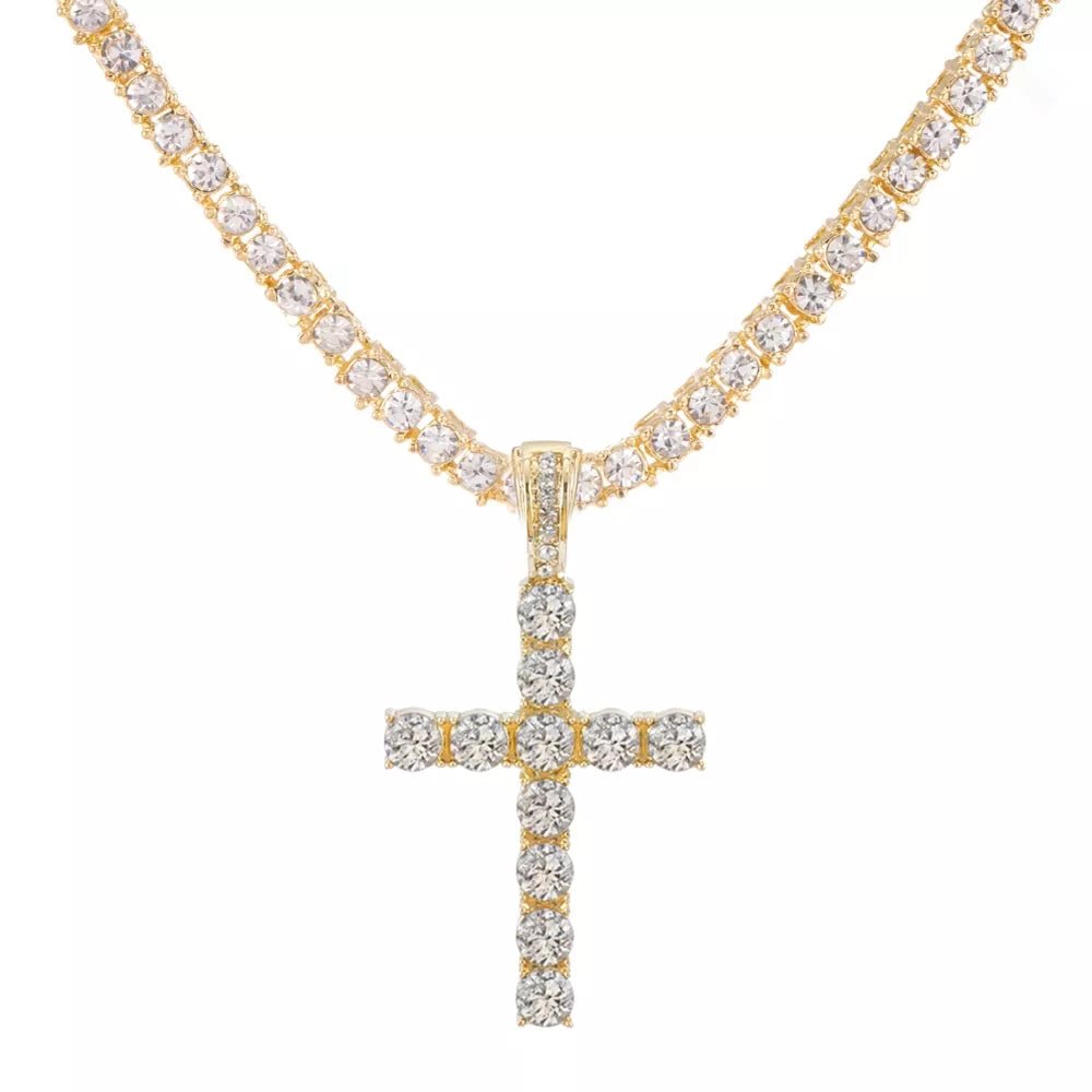 Tennis Cross Necklace - Berserk Jewels Jewelery Jewellery