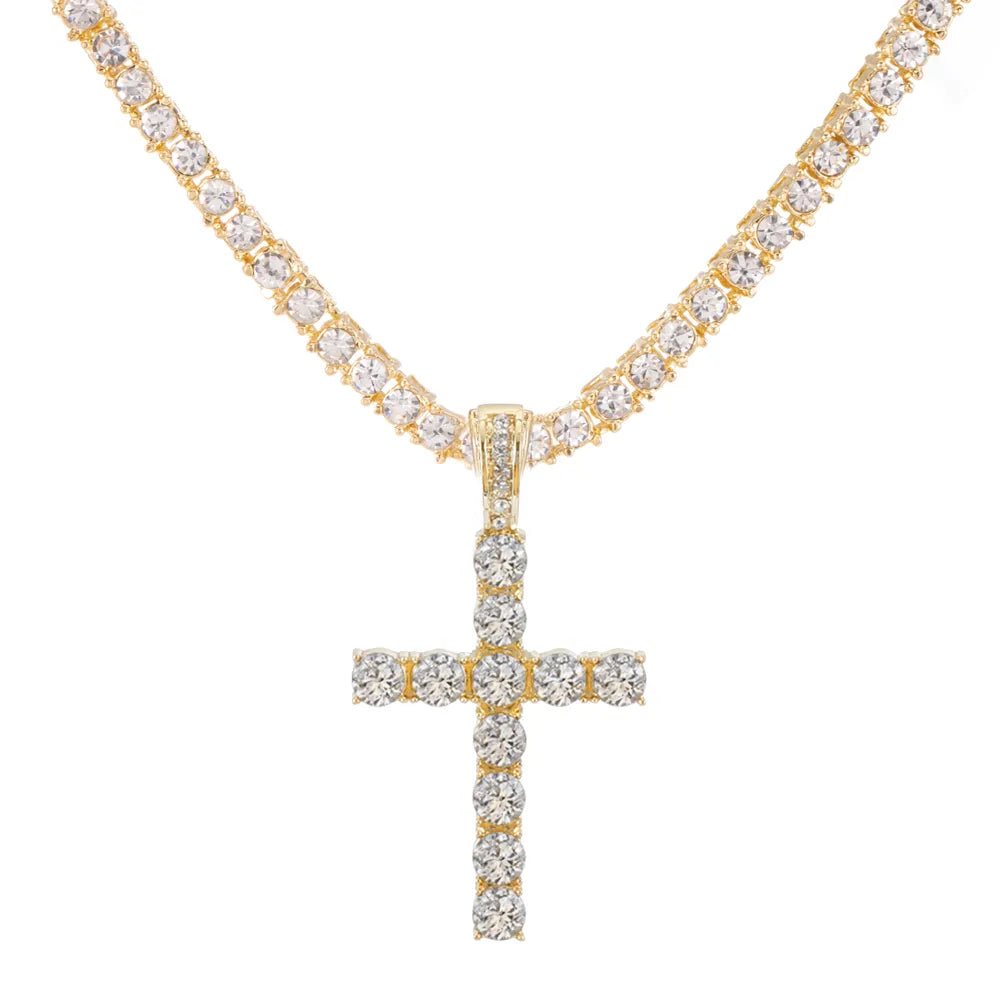 Tennis Cross Necklace - Berserk Jewels Jewelery Jewellery