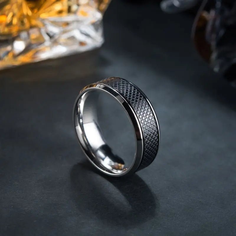 Titanium Steel Black Ring - Berserk Jewels Jewelery Jewellery