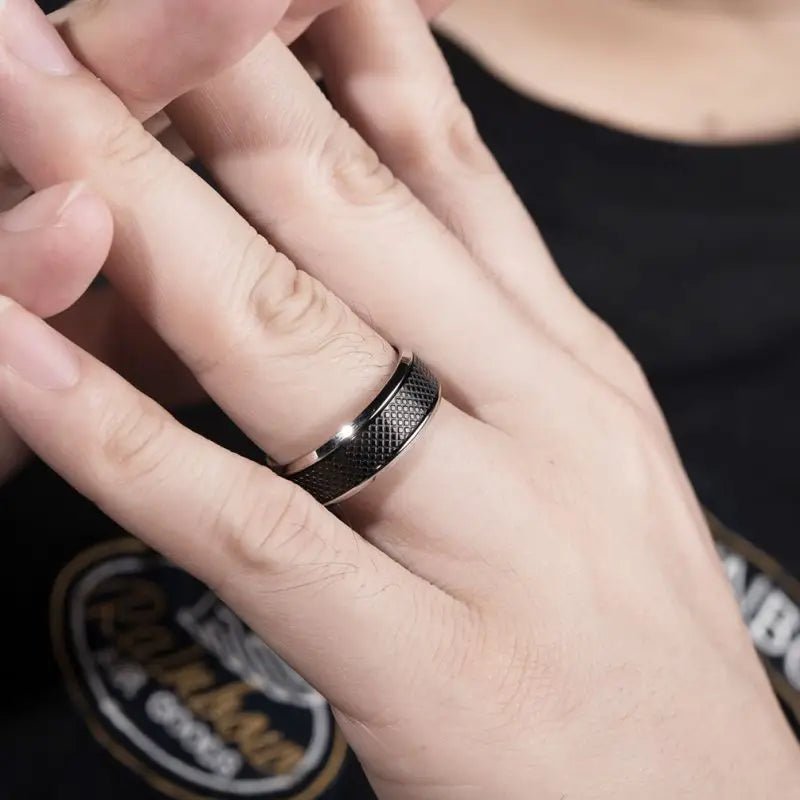 Titanium Steel Black Ring - Berserk Jewels Jewelery Jewellery