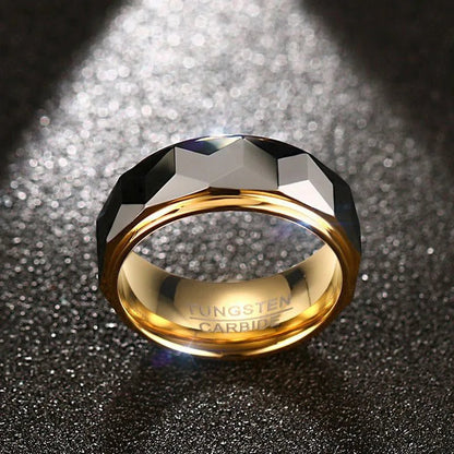 Tungsten Gold Rhombus Ring - Berserk Jewels Jewelery Jewellery