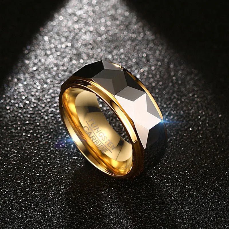 Tungsten Gold Rhombus Ring - Berserk Jewels Jewelery Jewellery