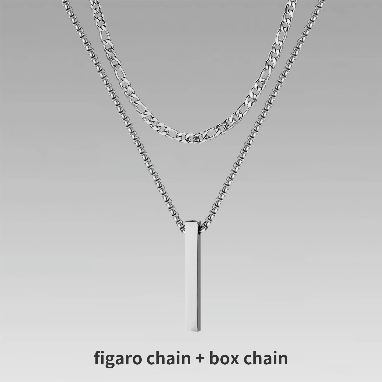 Vertical Bar Necklace + Chain Set - Berserk Jewels Jewelery Jewellery