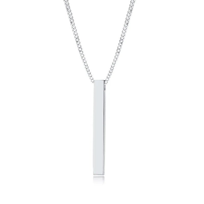 Vertical Bar Necklace + Chain Set - Berserk Jewels Jewelery Jewellery