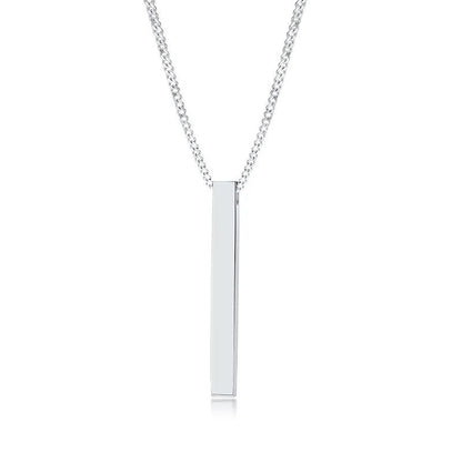 Vertical Bar Necklace + Chain Set - Berserk Jewels Jewelery Jewellery