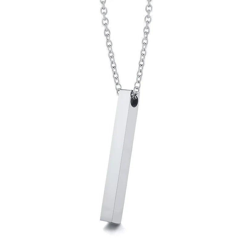 Vertical Bar Necklace + Chain Set - Berserk Jewels Jewelery Jewellery