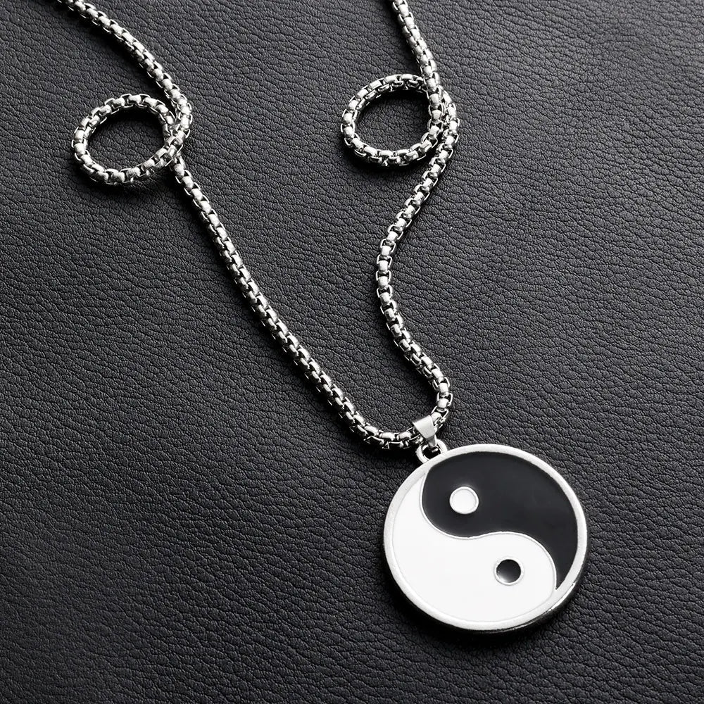 Yin and Yang Pendant Necklace - Berserk Jewels Jewelery Jewellery