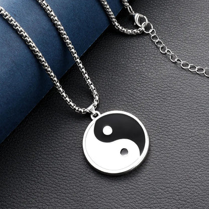 Yin and Yang Pendant Necklace - Berserk Jewels Jewelery Jewellery