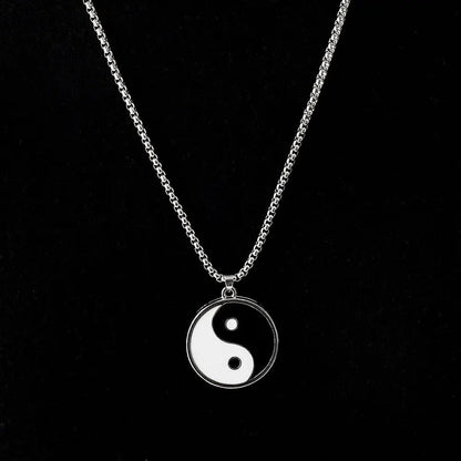 Yin and Yang Pendant Necklace - Berserk Jewels Jewelery Jewellery