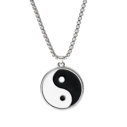 Yin and Yang Pendant Necklace - Berserk Jewels Jewelery Jewellery